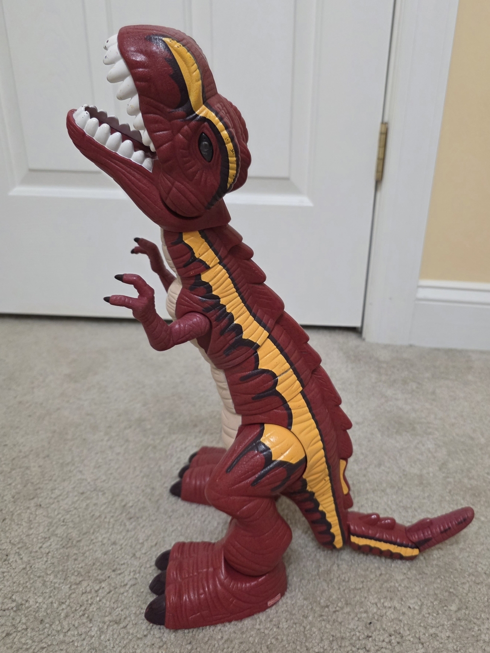 Fisher-Price Red and Yellow Poseable‎ T-Rex Figure